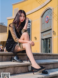 Socks astringent 047 Wei Wei black halter dress(4)